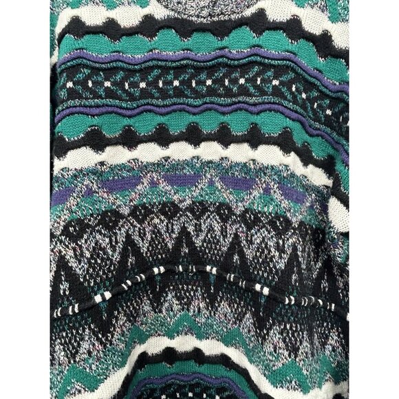 Vintage Concrete Mix Crewneck Mens Sweater Medium Coogi Cosby Grandpa 80s 90s - Picture 3 of 5